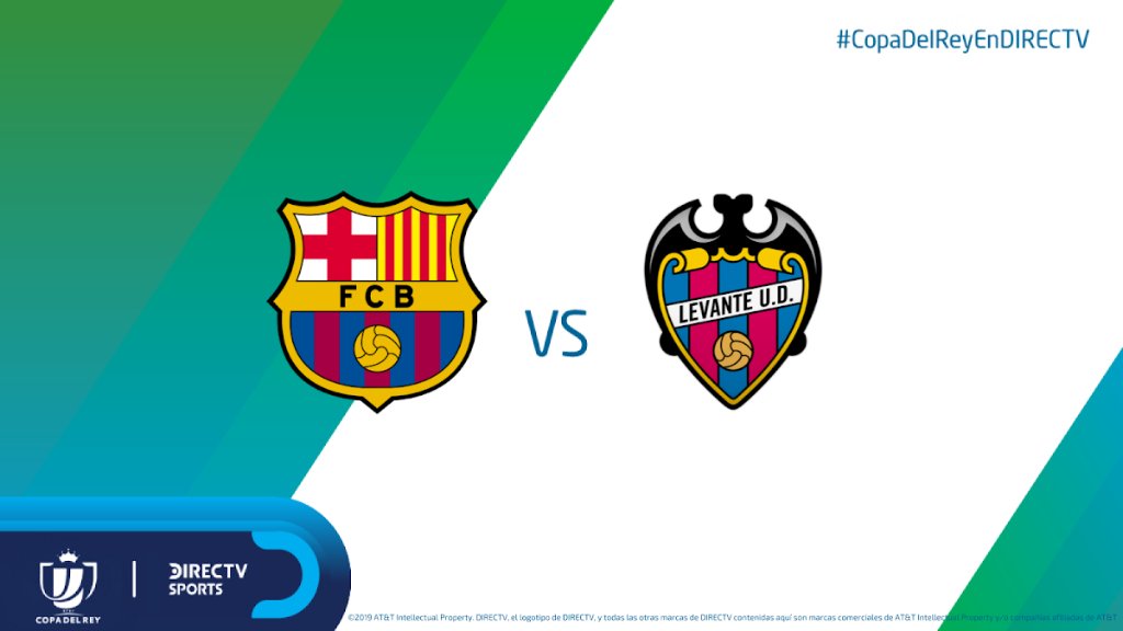 El partido de ida, sorpresivamente, quedó en manos de #Levante. ¿Tendrá #Barcelonaa los suficiente para remontar la serie? Disfrut la #CopaDelReyEnDIRECTV 🏆 desde las 15h30 por @DIRECTVSports (610/1610HD) y online en DIRECTV Play.