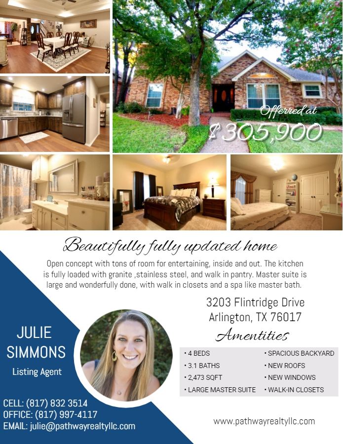 RealtyPathway's tweet image. Open concept with tons of room for entertaining, inside and out. The kitchen is fully loaded with granite ,stainless steel, and walk in pantry. Master suite is large and wonderfully done, with walk in closets and a spa like master bath.