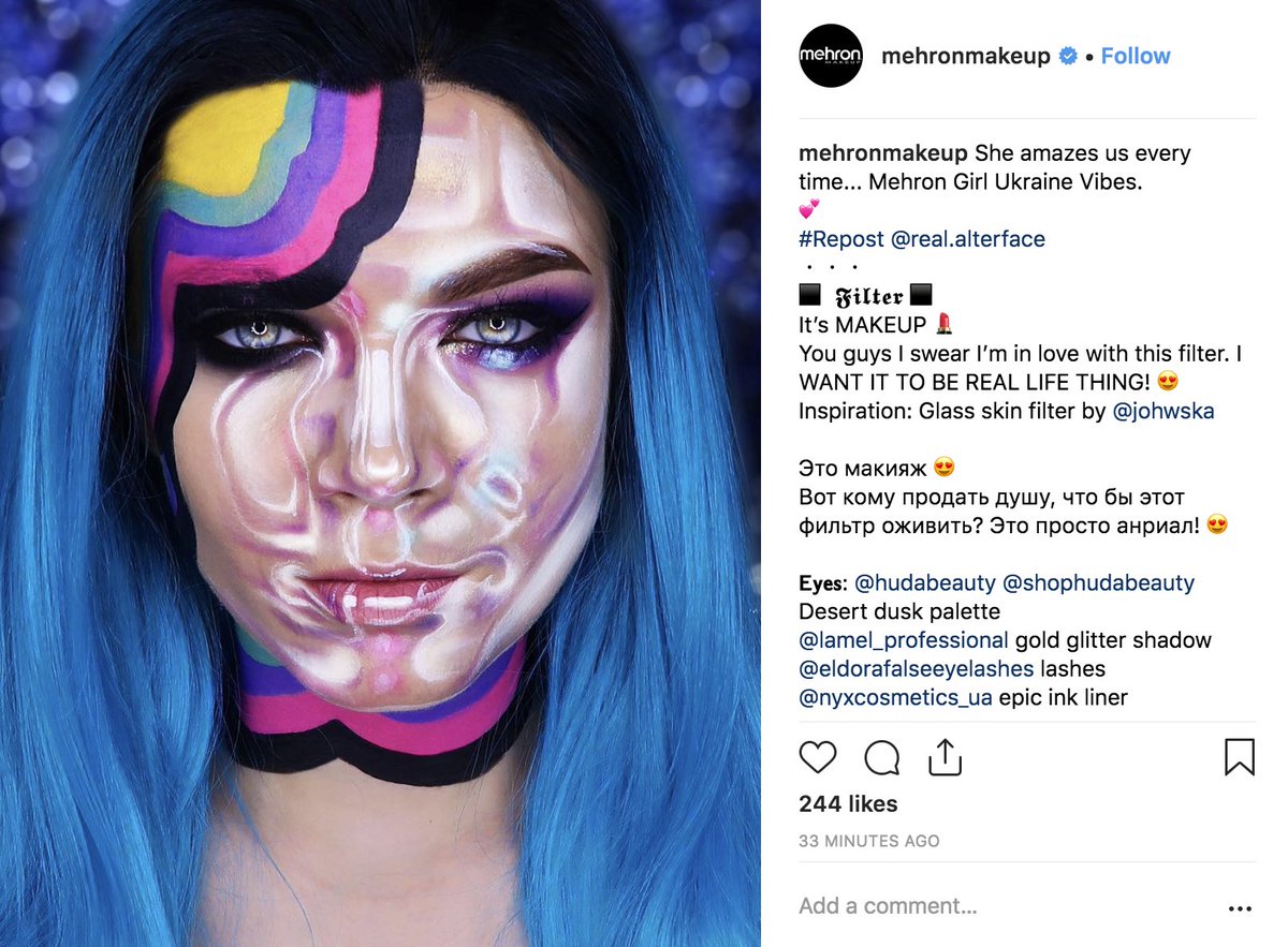 mehronmakeup's tweet photo. She amazes us every time... #MehronGirl Ukraine Vibes.
π #makeup by #realalterface using Paradise Makeup AQ https://t.co/uqpsSOjJVL