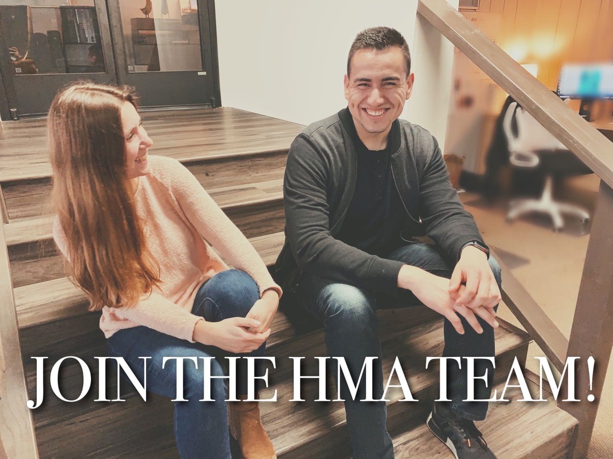 weareHMA's tweet image. Melissa and Felipe need some help! We’re looking for another talented Marketing Coordinator to join the growing HMA team. If you live in the Monterey County area, and excel in a fast-paced environment, submit your application! We’d love to meet you!
indeed.com/jobs?q=marketi…