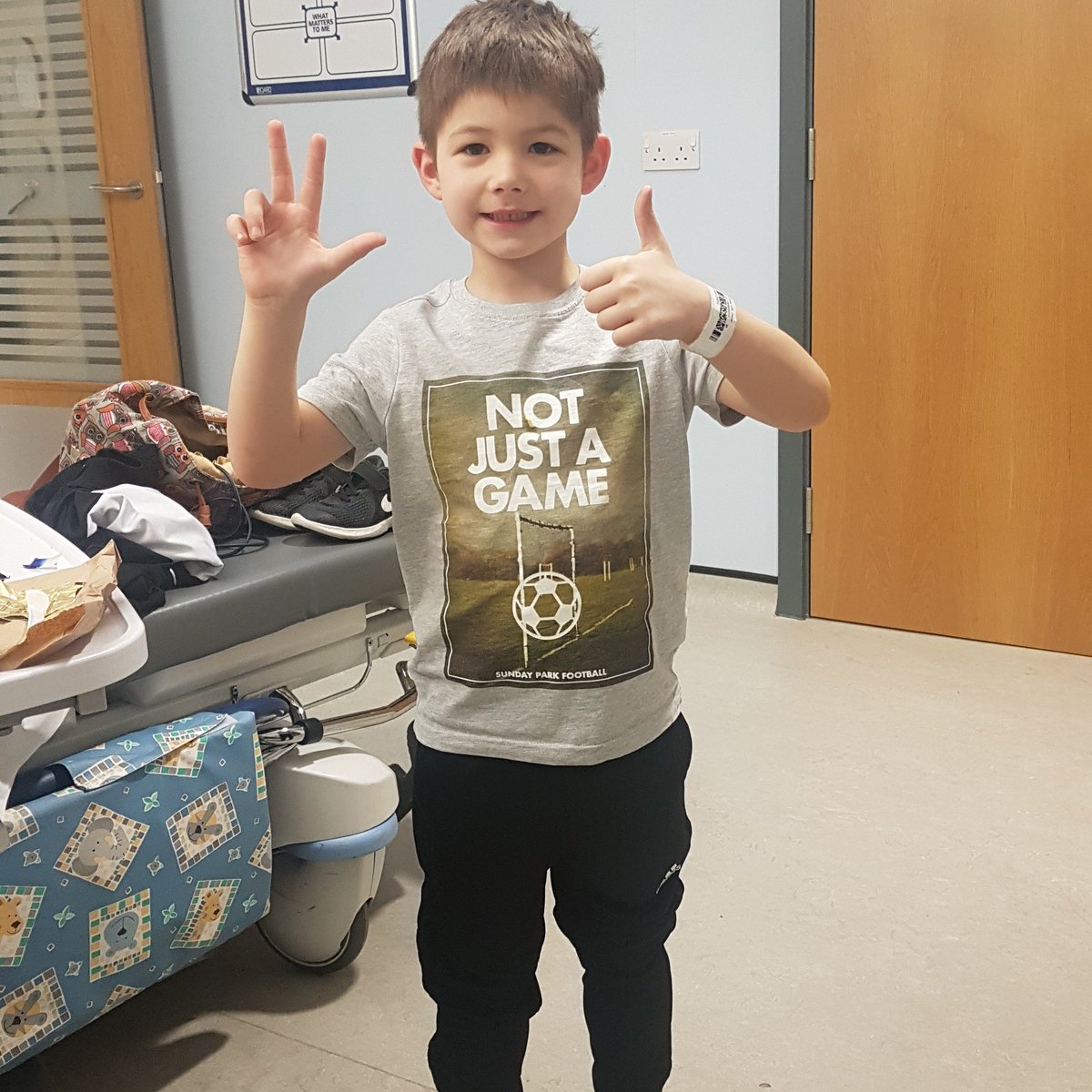 Well another lumber puncture & intrathecal chemotherapy around his spine brain & nervous system out the way only 3 more planned left to go woohoo.😁🎉💙 #younginspiration #6yearoldstar #teamOscar @ChildhoodCancer @LeukaemiaCareUK #kickingcancersbutt #footballstar #son