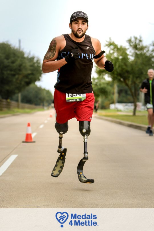 Born with a rare birth defect Patrick Pressgove is a bilateral above-knee amputee triathlete training for the <a href="/bostonmarathon/">Boston Marathon</a>. 

"Sometimes the little extra things can be the motivation you need to get through the rough parts of "today."

Thank you Patrick and Good Luck!