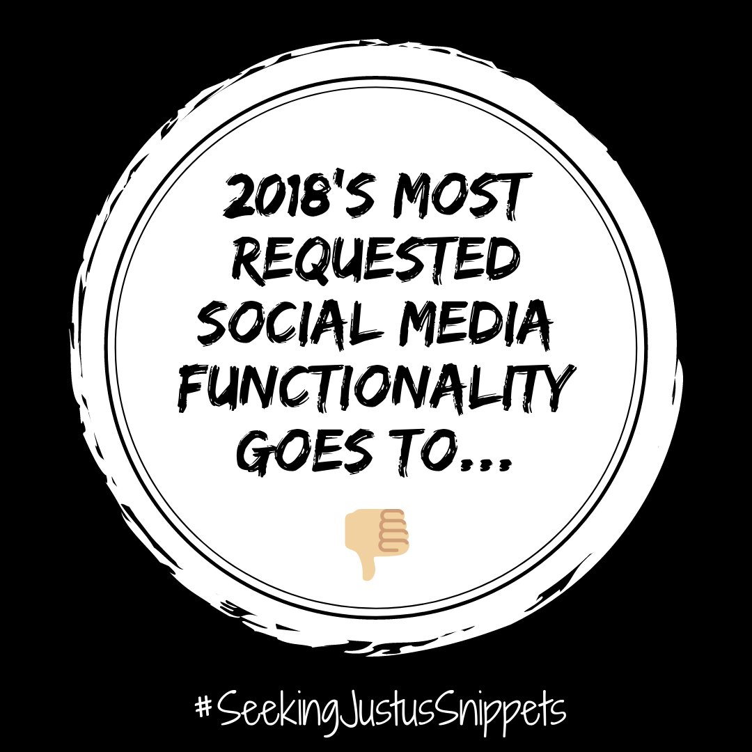 seekingjustus's tweet photo. People wanting a thumbs down button added to #Facebook --- comparable to wanting an edit button on #Twitter? #SeekingJustusSnippets https://t.co/ErlxjULBCM