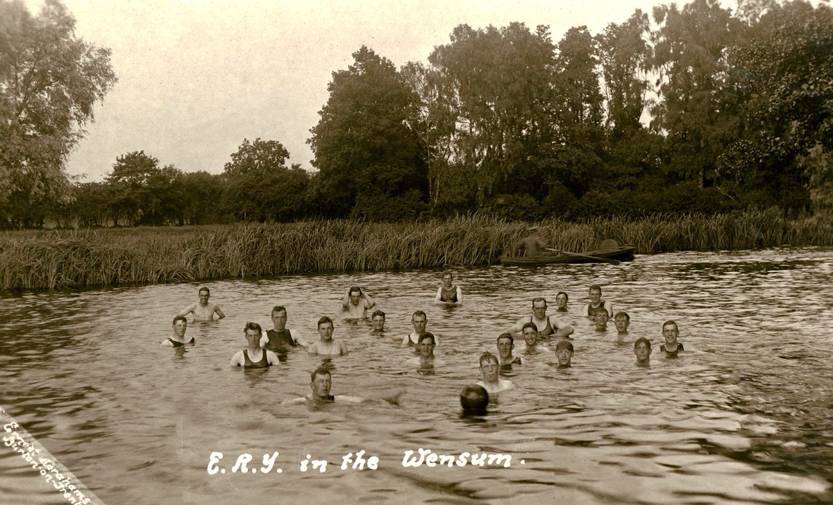 While we aren’t around as much now #ww1 discoveries <a href="/MillenniumLib/">Norfolk & Norwich Millennium Library</a> /<a href="/NorfolkHC/">Norfolk Heritage Centre</a> &amp; @PictureNorfolk still continue. This week’s discovery: a batch of #postcards &amp; while we work through digitising them &amp; transcribing their messages can anyone help us decode the message on the front?