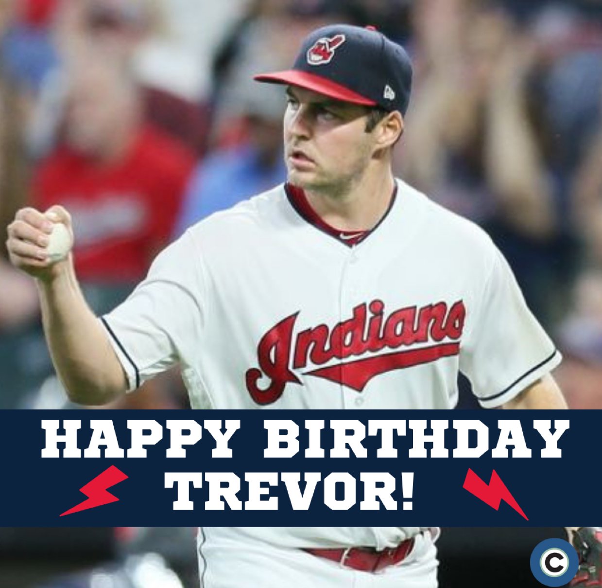 Wish Indians pitcher Trevor Bauer a happy 28th birthday! Photo: Chuck Crow, The Plain Dealer. 