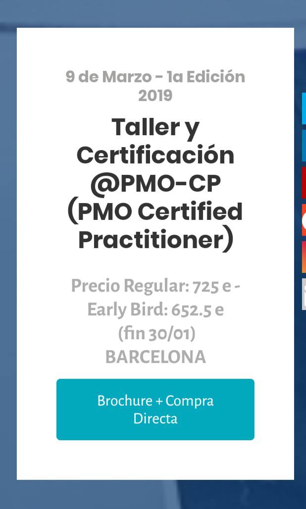 leoreyes71's tweet photo. Eres recién responsable de una #PMO?
1er #PMO #Workshop #On-Line 100% adaptado a necesidades reales de toda #Organización
Regalo de Reyes 50% descuento
Brochure + Compra Directa Paypal https://t.co/9NvopW29oM
#ConsultorPMO #PMOfficer #PMOBestPractices #HeadPMO #APMO #PMP https://t.co/bU62xxR6eX