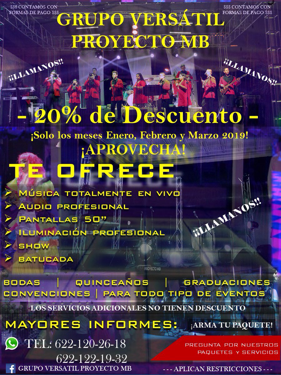 ProyectisimoMb's tweet photo. APROVECHA LA PROMOCIÓN!! 👍👍👍 https://t.co/RivndmlCoz