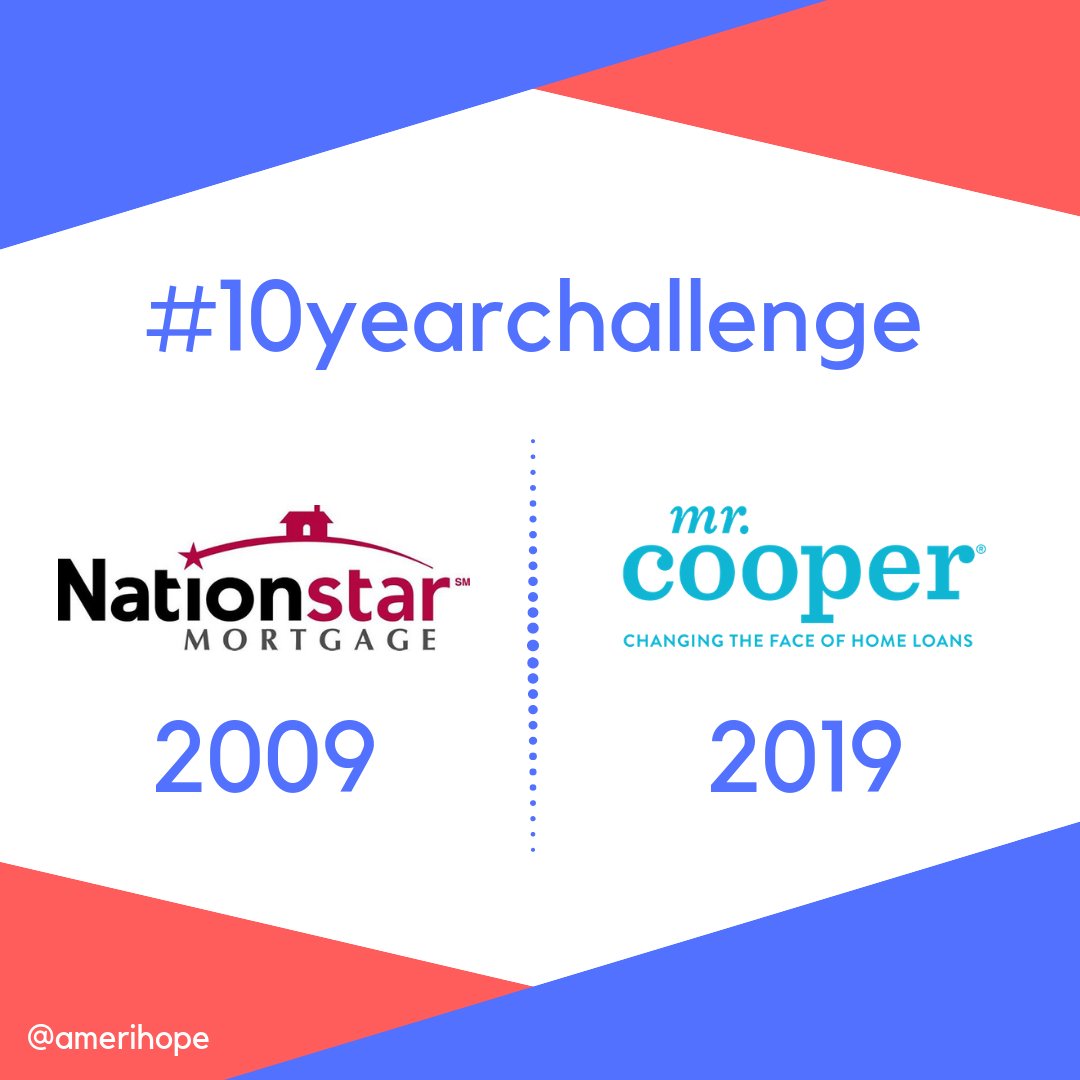 Amerihope's tweet photo. Nationstar became @MrCooper.
#10yearchallenge #tenyearchallenge #2009vs2019 #home #house #mortgage #credit #debt #loanmod #foreclosure #avoidforeclosure #loan #loanservicing #mortgageservicer #greatrecession #housingcrash #foreclosurecrisis #loanmodwow #nationstar #mrcooper https://t.co/LRjjNhqnsR