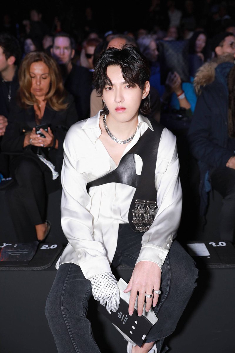 Naga 🍅 on X: Brand Ambassador in action! #LVMenFW19 #LouisVuitton #KrisWu   / X