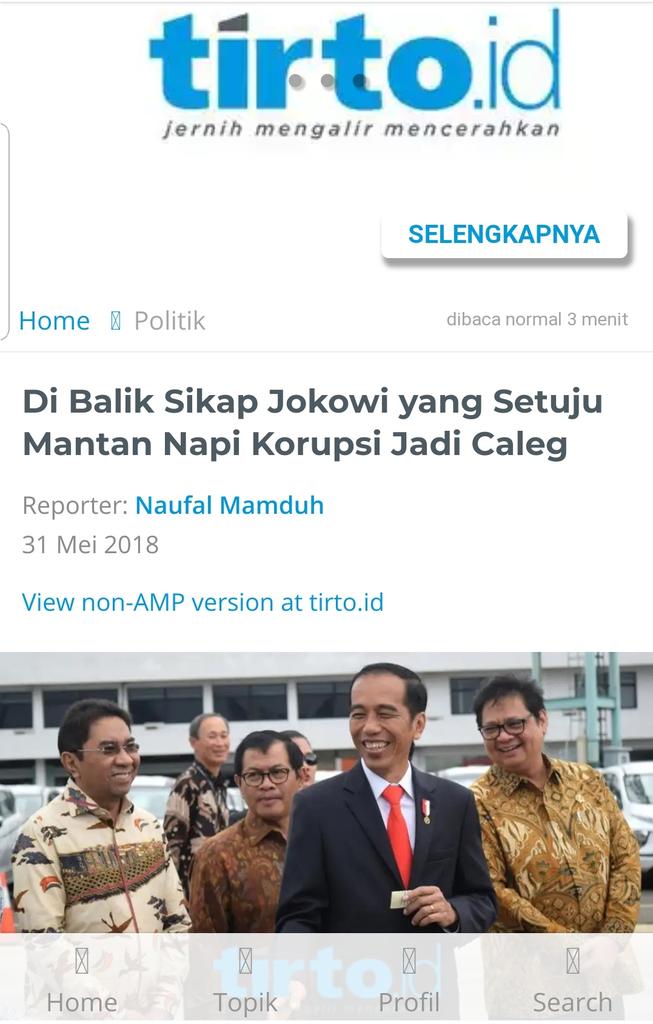 MardaniAliSera's tweet photo. Sejak awal, kami di Komisi 2, sepakat dengan KPU untuk melarang Mantan napi koruptor Nyaleg. Tapi sikap pemerintah justru berbeda ...

Tapi, napikor digunakan utk pertanyaan "menyerang". Lupa dulu siapa yg ingin.

#2019GantiPresiden 
#PrabowoIndonesiaMenang 
#DebatPilpres2019 https://t.co/aoXft0f2PT