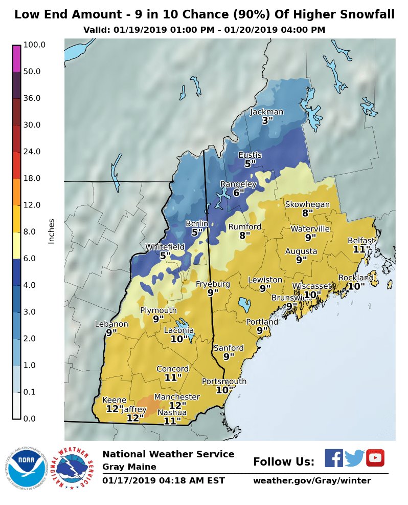 YourWxDaily's tweet image. #Harper forecast for the Portland area is also more certain as a foot or more of snow is likely