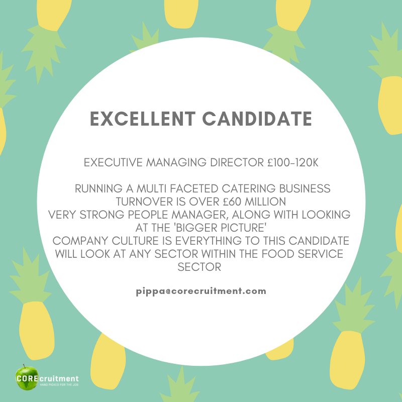 COREPippa's tweet photo. #recruitment #topcandidate #foodservice https://t.co/hIvlmxOlpM