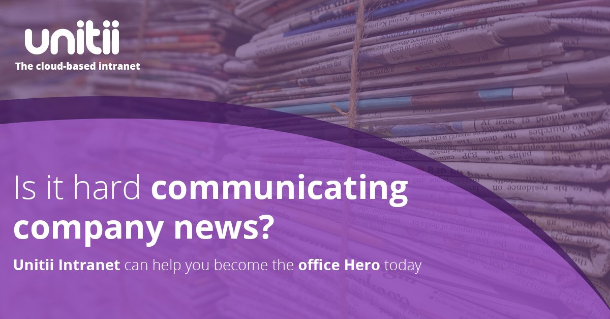 Unitiintranet's tweet photo. Connect your business and become the office hero today.
To get started, please get in contact.
https://t.co/nPhMkha1Mc
#officehero #business #intranet #unitii #connected #EmployeeEngagement #productivity #Workflow https://t.co/jEyEEClSPU