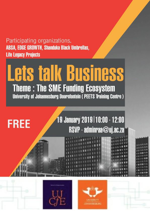 RapelangMotsumi's tweet photo. For all your funding needs Let's meet at UJ Doornfontein campus this coming Saturday... #UJDFC #Funding #FundingEcosystem #UniversityofJohannesburg https://t.co/Ncs5SMwVNS