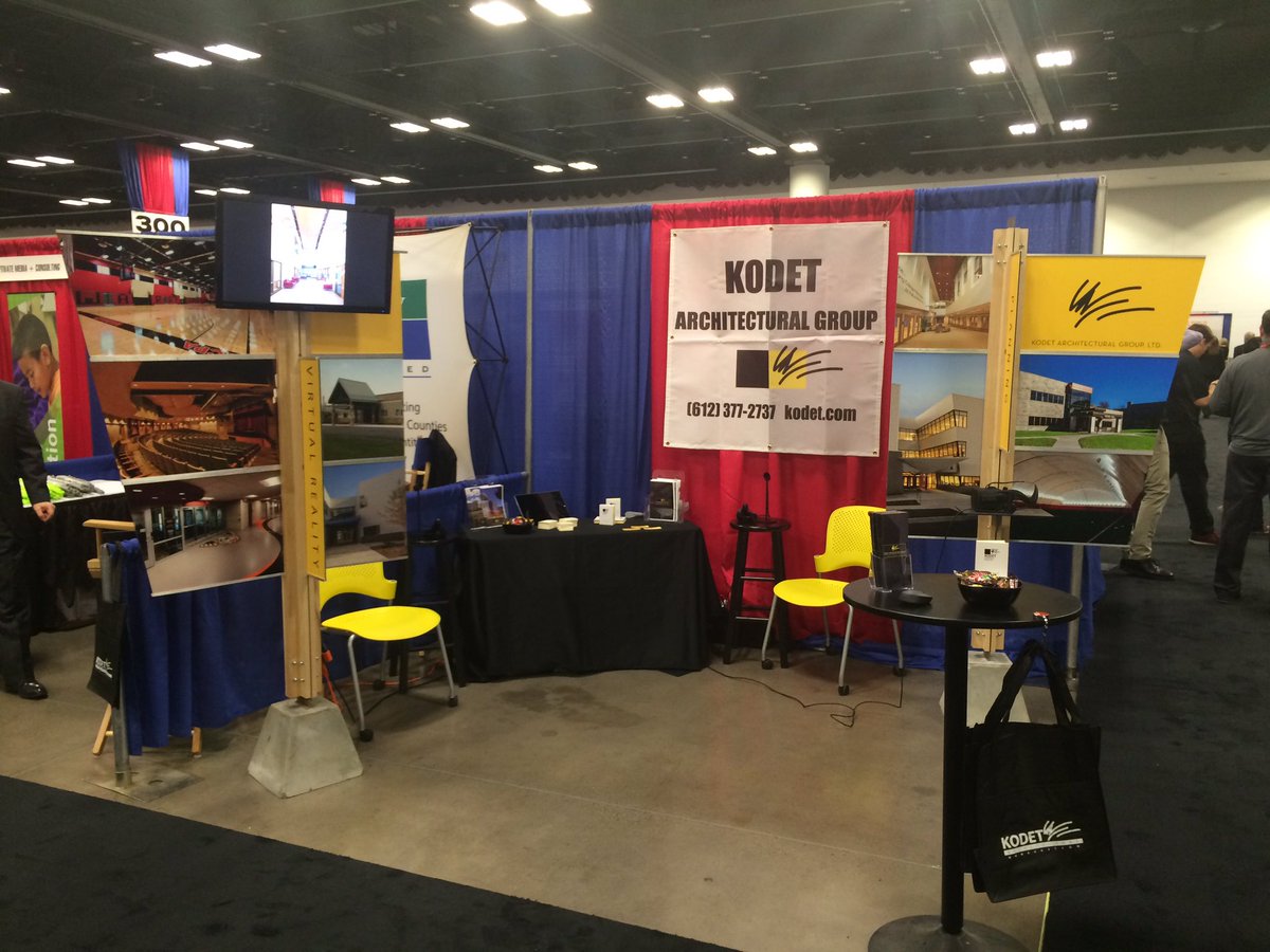 The VR is set up and ready! Come by Booth 603 and test it out! #MSBA2019