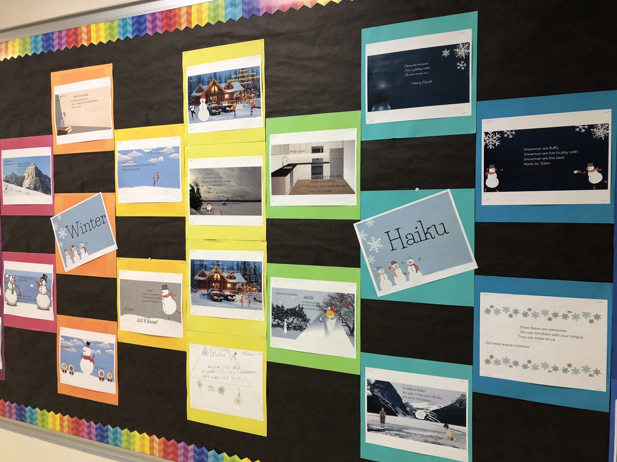 Megan Moore (@mmooresjc) on Twitter photo 17/01/2019 16:25:50 Colorful splash of student creativity. A Buncee Haiku! @Buncee #GESedtech Colorful splash of student creativity. A Buncee Haiku! @Buncee #GESedtech