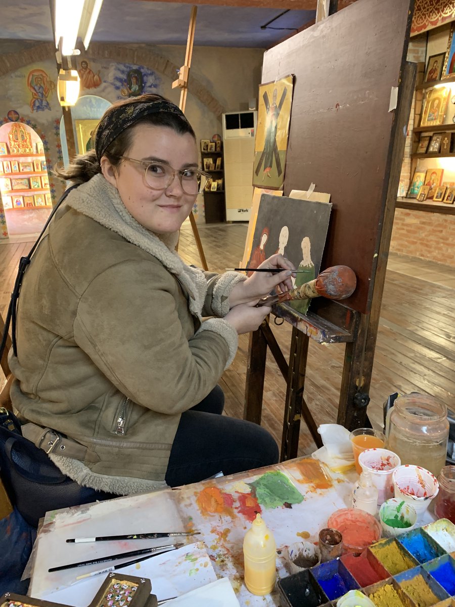 ArtHistoryElon's tweet photo. We're proud of the work ARH majors are doing with colleagues across the globe! @ElonGlobal @elon_core @ElonIndia @ElonLeadership #ClassicsInContext #DantesInferno #CoreCapstones #ElonCore (@n_zuhse @emclark00 @LMaldari @alyssarcaffrey & Victoria Gordon). https://t.co/JMHGhfJFJv