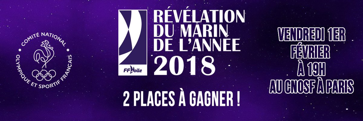 [#Jeu #Concours] 🎁 Gagne une invitation pour toi et la personne de ton choix pour vivre la Cérémonie du Marin de l’Année 2018 au CNOSF à Paris le vendredi 1er février à partir de 19h ! 🎫🎫
➡️ RT + Follow pour participer !
🍀 Tirage au sort lundi midi. #MarinAnnée2018