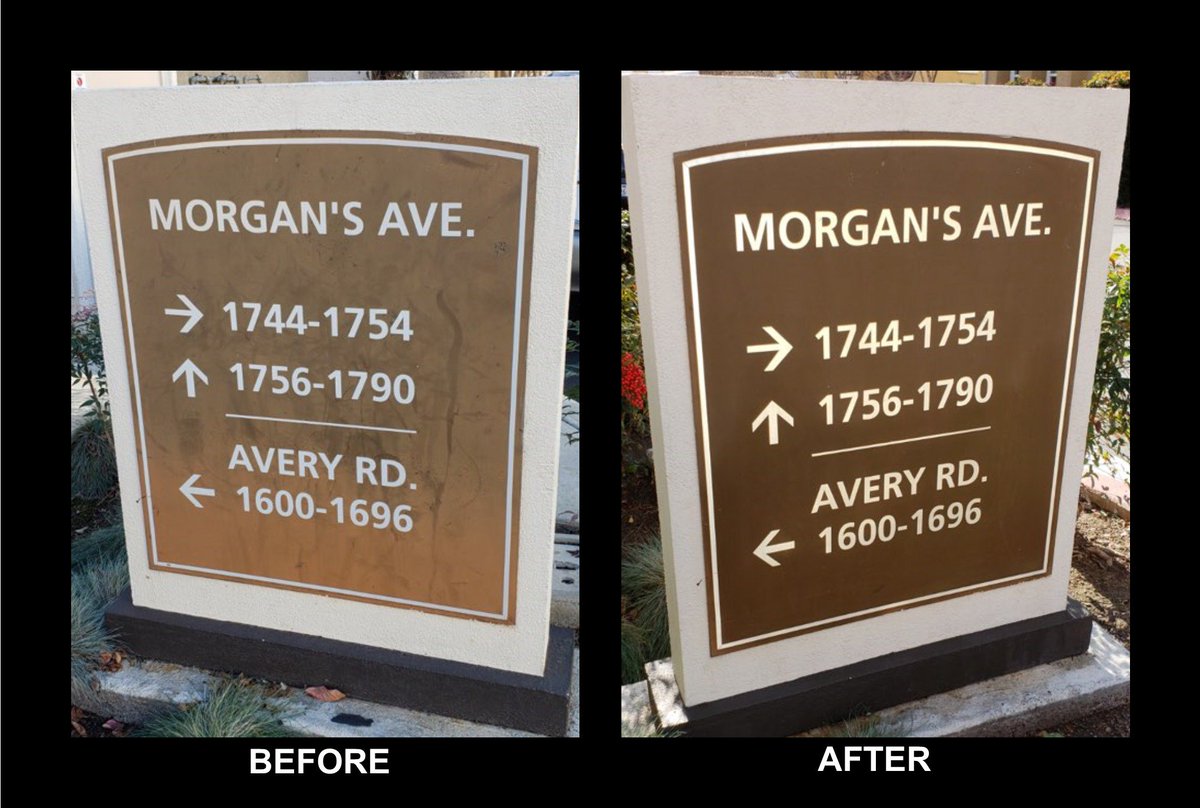 QPMSanDiego's tweet image. Dirty signs are no match for QPM! Do you have signs on your property that could use some love and attention? Email or call us today! We&apos;d be happy to help!