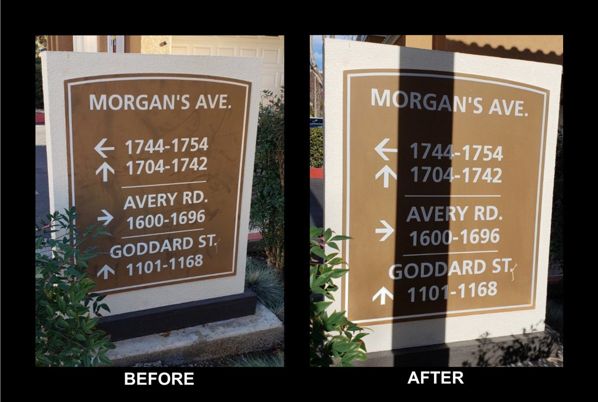 QPMSanDiego's tweet image. Dirty signs are no match for QPM! Do you have signs on your property that could use some love and attention? Email or call us today! We&apos;d be happy to help!