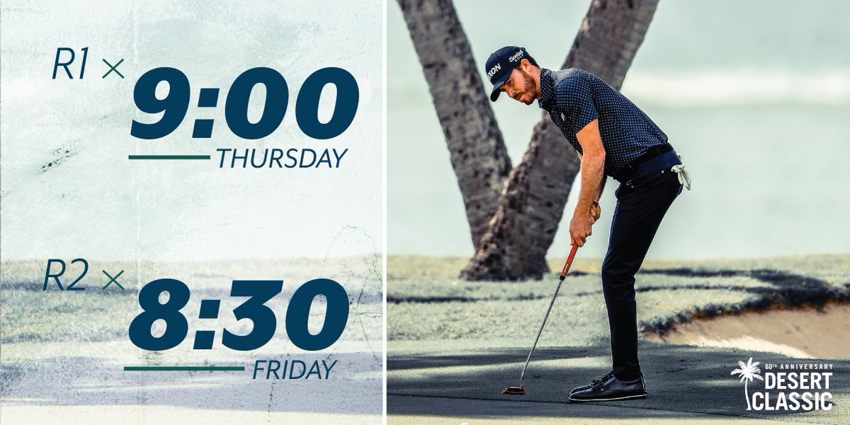SamRyderSU's tweet photo. ☕️⏰ in the desert this week ⛳️ @desert_classic https://t.co/5XWzJavyo5