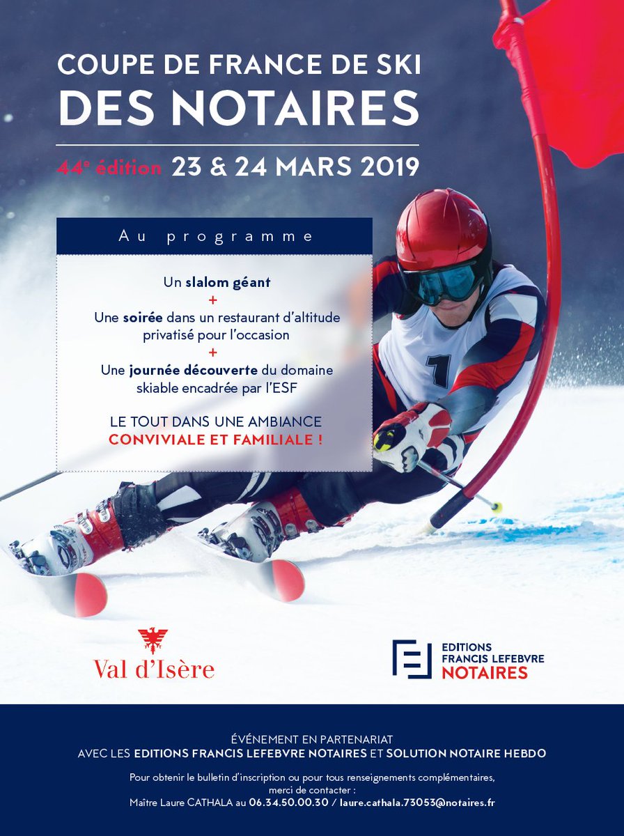 VinceToussaint's tweet photo. Bientôt la Coupe de Ski des Notaires à @valdisere .
 Venez nombreux! https://t.co/Fcpfq2mFXO