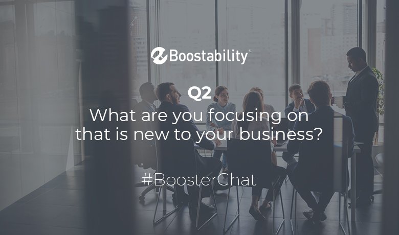 Boostability's tweet photo. Do you have anything new in store for your #business this year?
To join the conversation, be sure to use #BoosterChat! https://t.co/Skh7m1F2AV