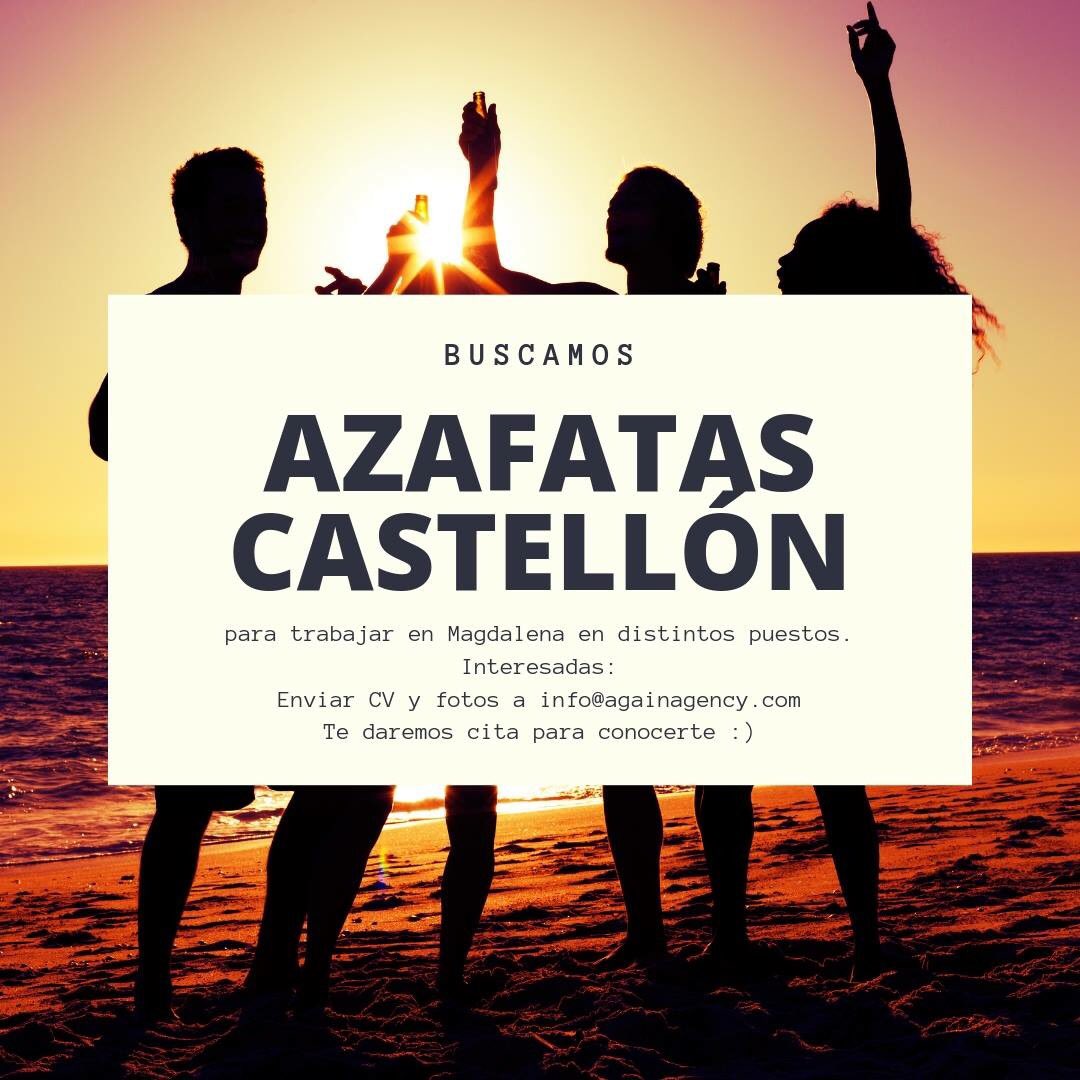 againagency's tweet photo. Buscamos azafatas para trabajar en #Castellon.
Te animas?
@CasalJoveOnda @casaljovebur @dipcas @SomosCastellon @AjuntCastello @juventud https://t.co/RdExNJHMOO