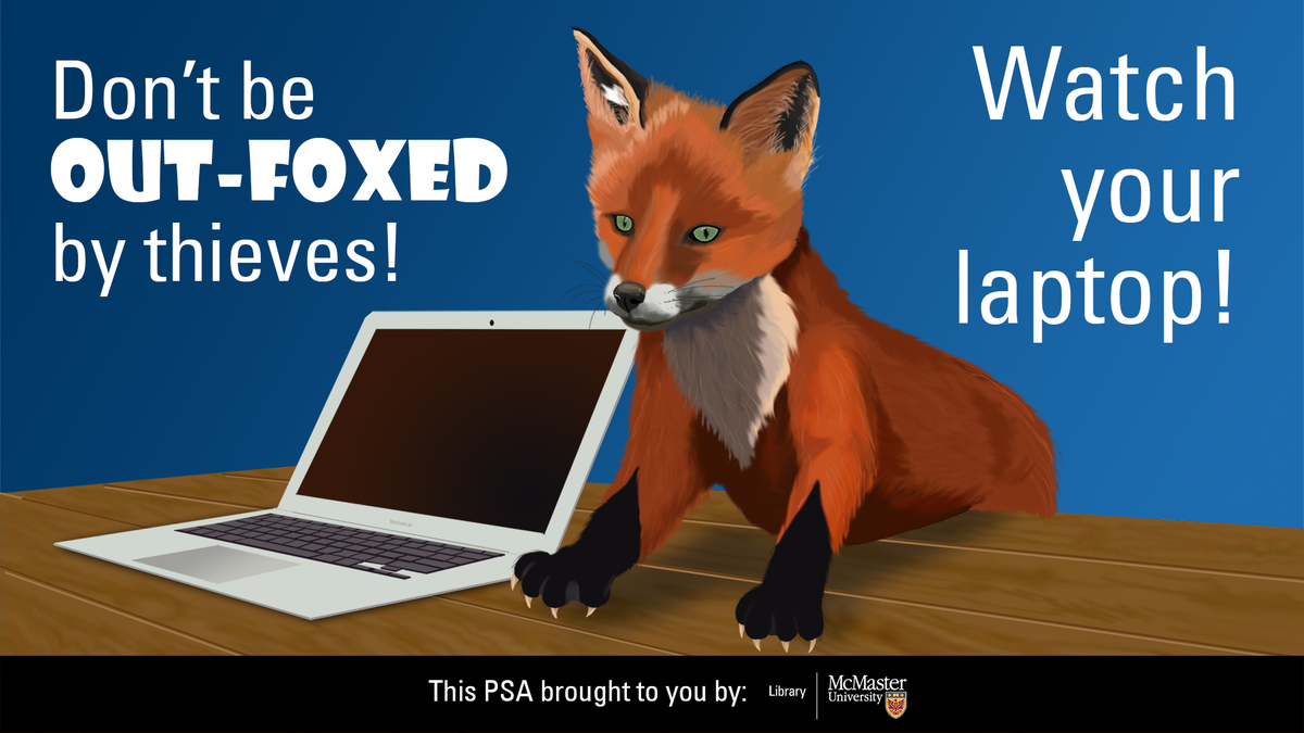 maclibraries's tweet photo. Unfortunately, thieves go to university as well.
#WatchYourStuff https://t.co/rnZ7AeK2u4
