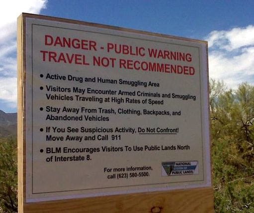 stuff1915's tweet photo. @WVduder @RandPaul Until WE (Americans) don't need these signs, then WE can talk about opening the government.  @realDonaldTrump  #WallForAll https://t.co/bxT6RqtJUQ