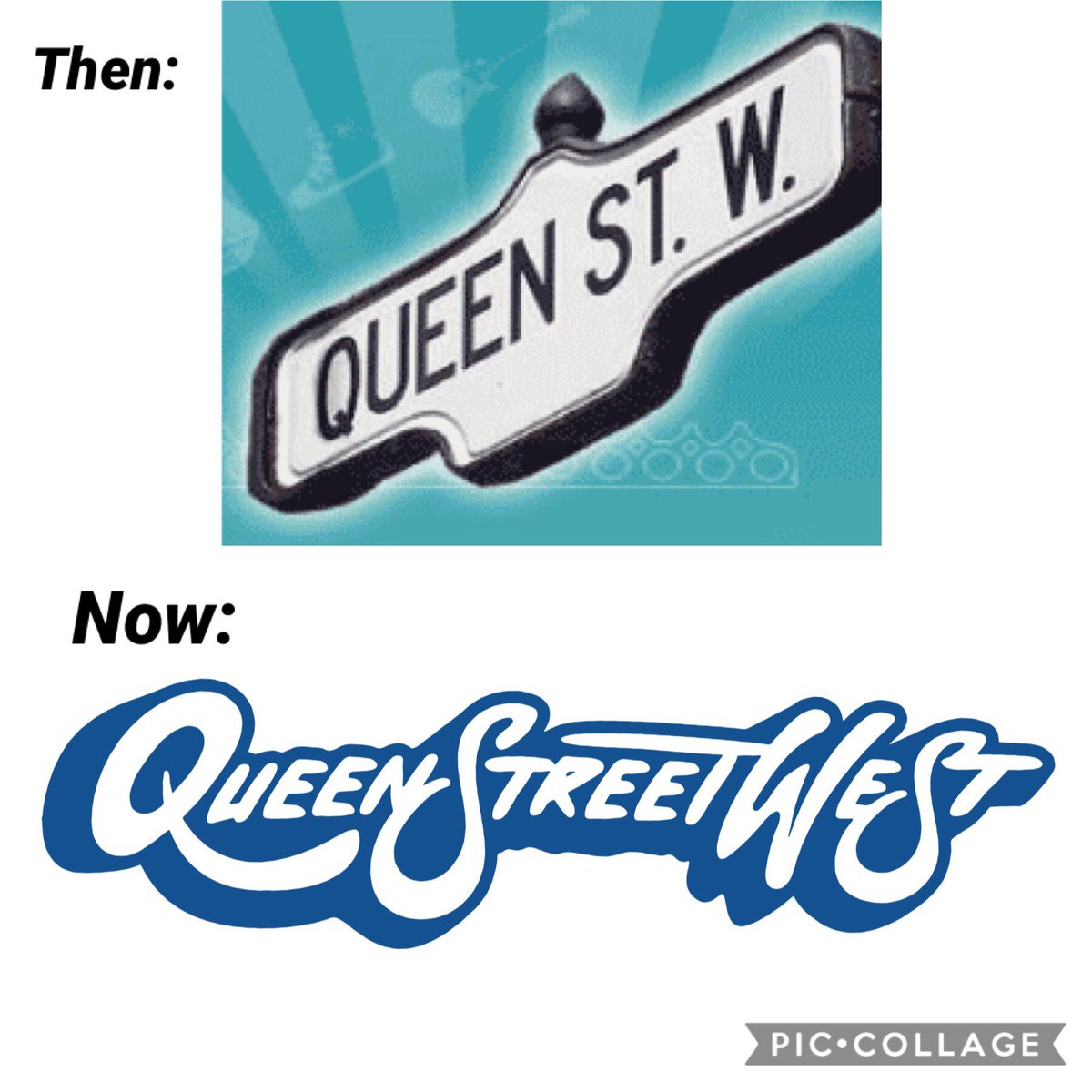 queenstreetwest's tweet photo. Talk about a #10yrchallenge ! Check out our new logo!! #QueenStreetWest https://t.co/5Yd2YFulRp