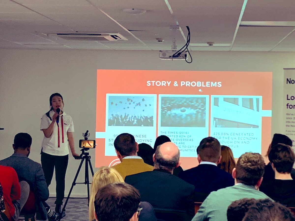 Ting from <a href="/BusyBackpack/">SuperTing</a> explaining how they connect Chinese and international students in the UK with local cultural activities and experiences. With a community of over 1400 students in Newcastle already they’re now looking at UK wide expansion. #IGNITEShowcase