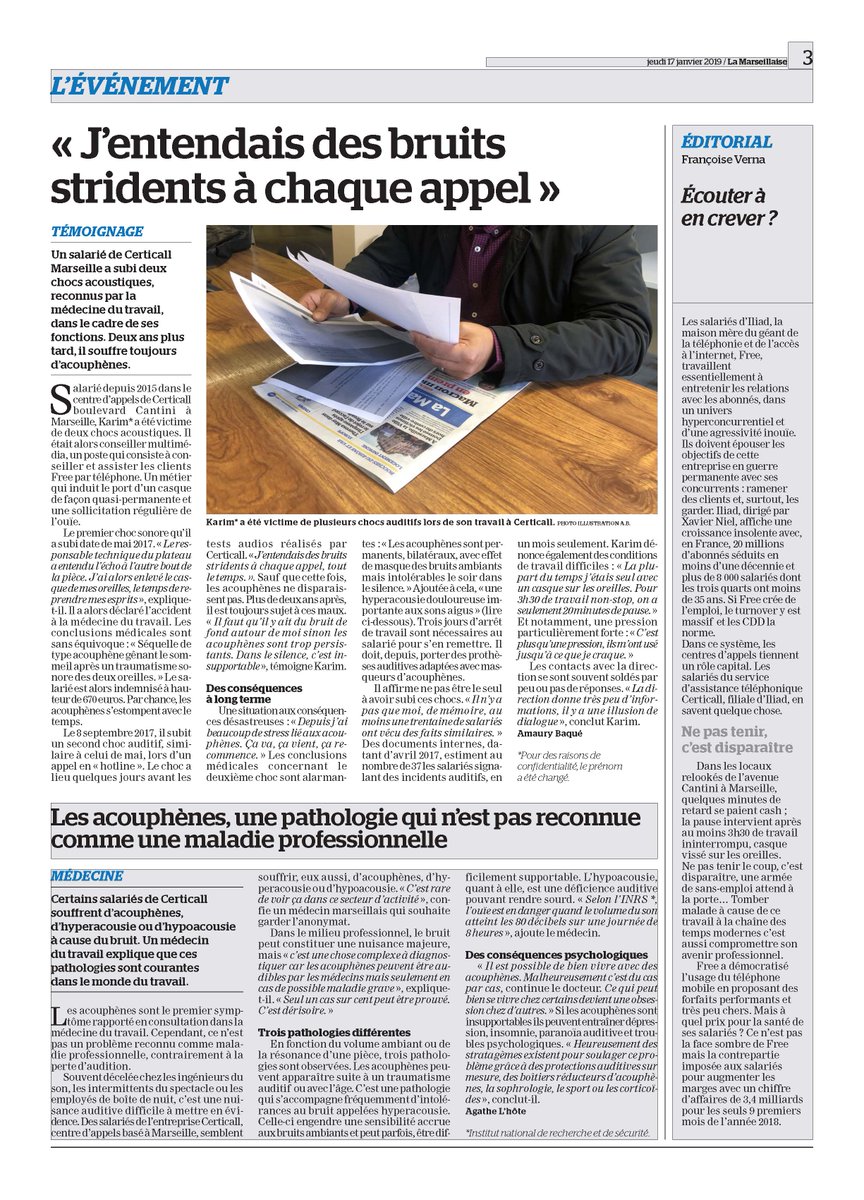 AnousoneUM's tweet photo. @free ne fait pas que vendre des salariés, cette entreprise détruit également la santé des salariés puisqu'il y a des jeunes marseillais qui auront des séquelles irréversible. Comme le demande @Francois_Ruffin, la MP doit être reconnu. @EspaceDesLuttes @Pamelahocini #certicall https://t.co/cFFwdqkqRx