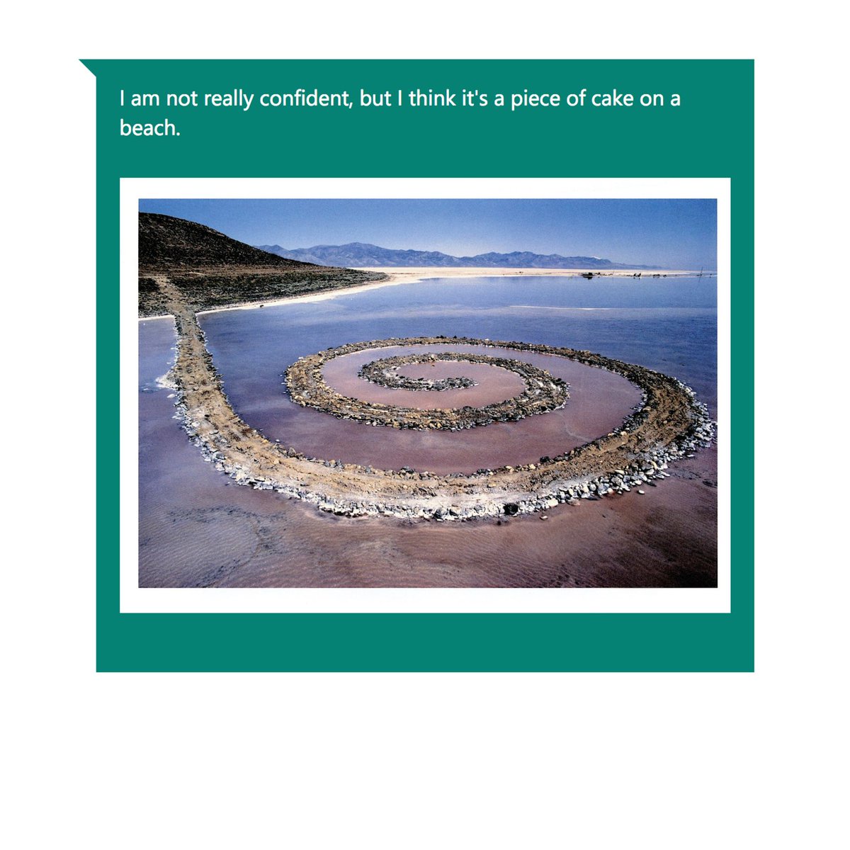 captionartbot's tweet image. #RobertSmithson #CaptionBot