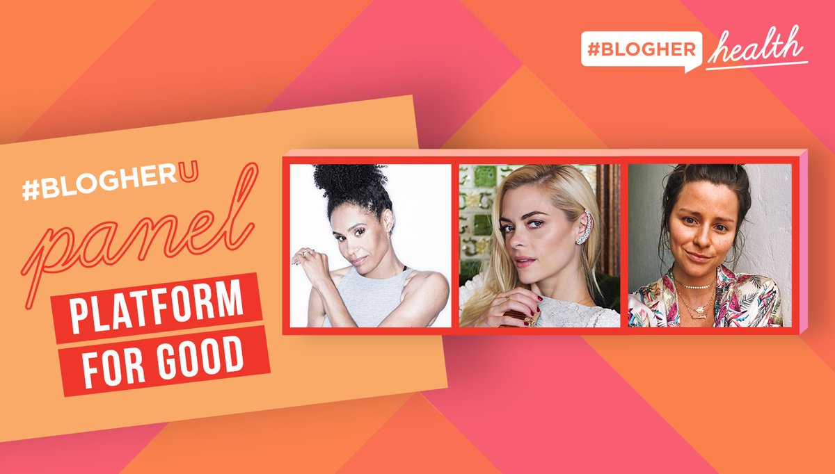 BlogHer's tweet photo. We are so excited to announce our EPIC Platform for Good panel featuring actor, activist, and entrepreneur @Jaime_King, founder of Amdio Method @shapewithangela and @leefromamerica #blogherhealth19 https://t.co/p6QwWDXUYN https://t.co/ZBO6X5ptbt
