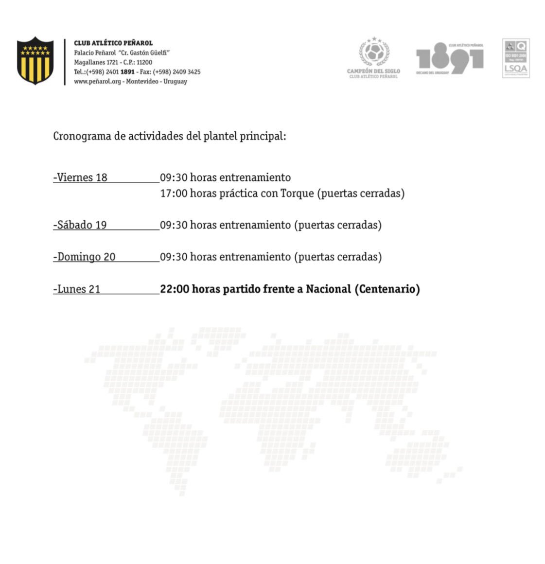 Cronograma de actividades
