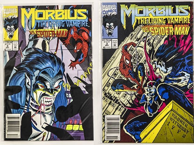 explodingearths's tweet photo. Feeling in a #morbiusthelivingvampire mood... what are you guys reading this morning? 🗯
#morbius #spiderman #versus #vs #marvel #mcu #marvelcomics #tt #throwbackthursday #comics #comicbook #comicbooks #explodingearths #igcomics https://t.co/hTyvQZJuZ2