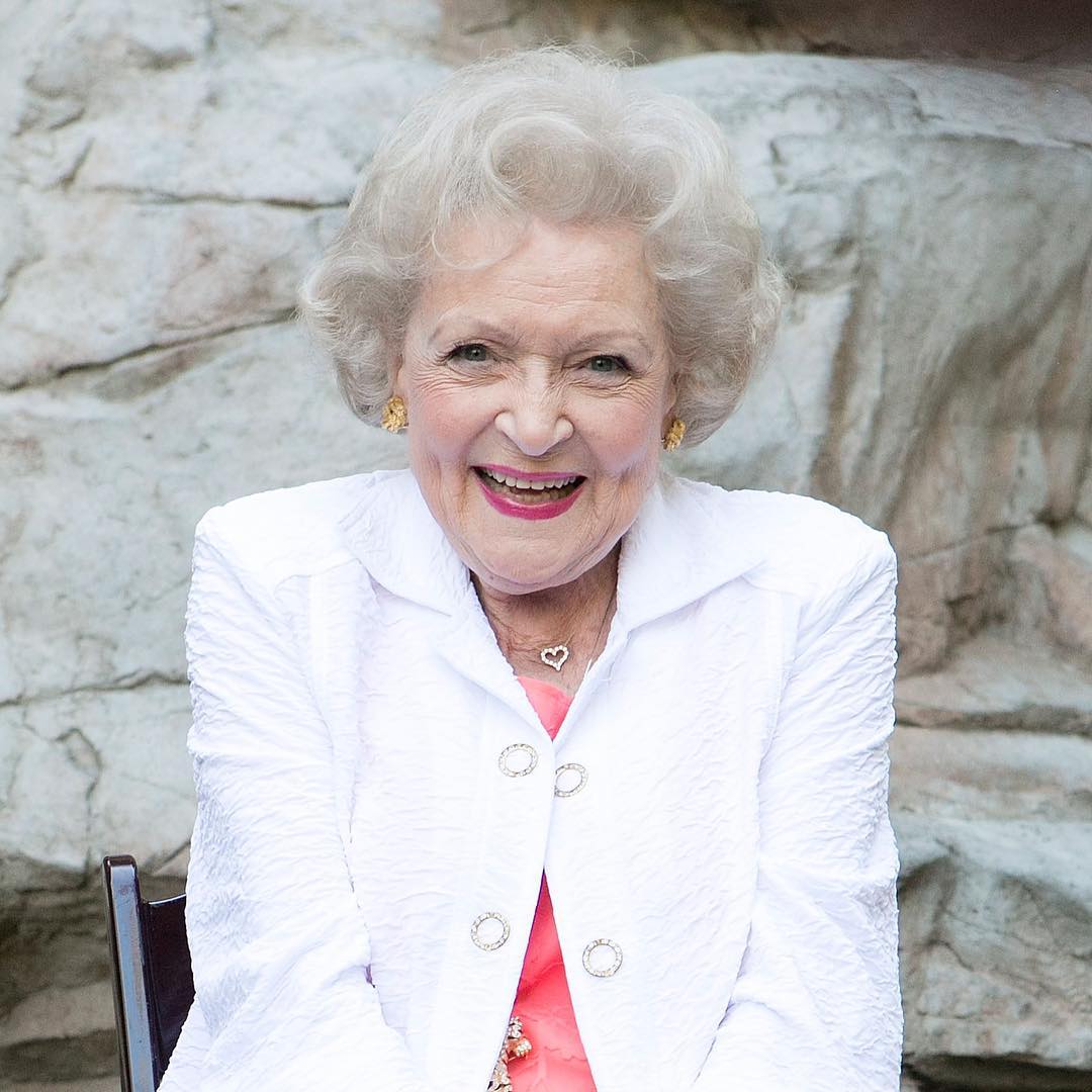 enews's tweet photo. Betty White turns 97 today. This is a reminder that we must protect her AT ALL COSTS. https://t.co/SzjzxHMDX1 https://t.co/CNAd7d6rQ7