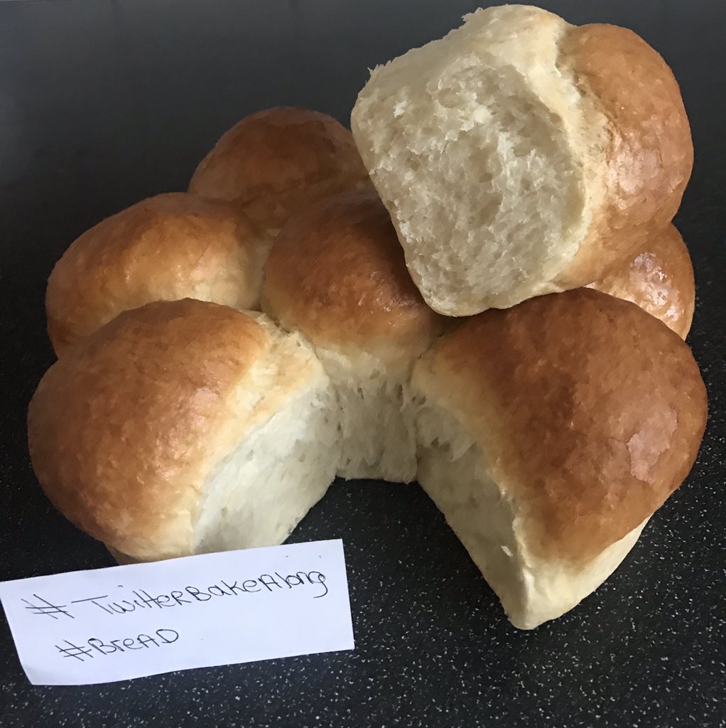 marybethxx6's tweet photo. I promised I’d show you my fluffy buns 😳😂😂😂#notaeuphanism #fryingpanbuns @thebakingnanna1 @Rob_C_Allen 😁💜💜💜#TwitterBakeAlong https://t.co/8zaPB0fnoT