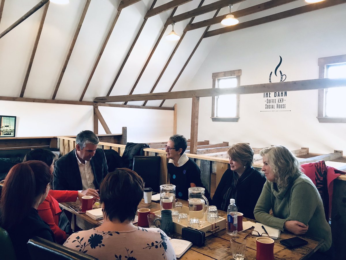 StephenMcNeil's tweet photo. Productive and engaging meeting with Tina Hennigar and the driven women behind @NOWLUNCO this morning. It was wonderful to see and hear about the great work they are doing to promote all Lunenburg County has to offer, including putting together an informative magazine. https://t.co/xYVkKWtLlH