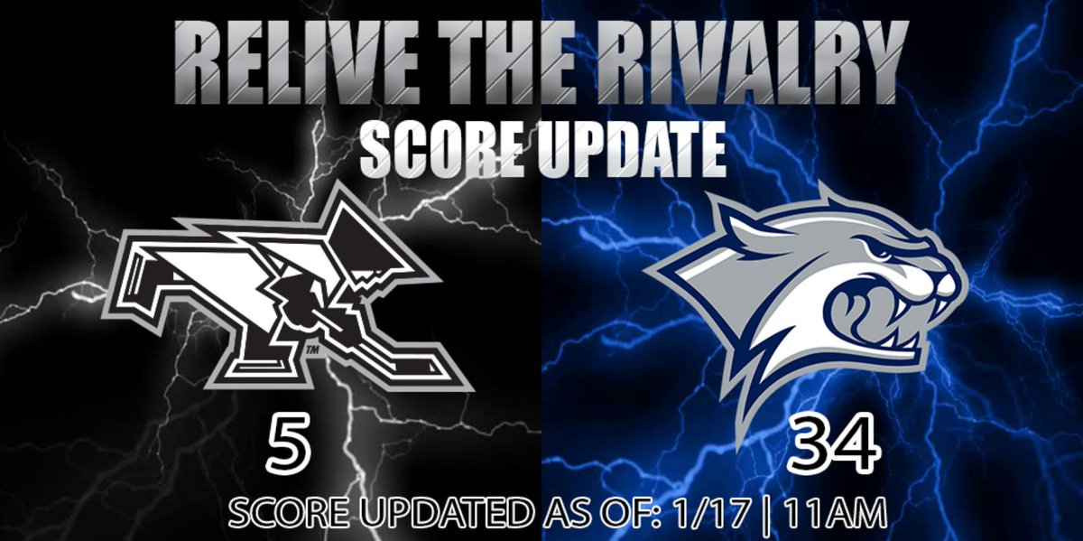 UNHWHOCKEY's tweet photo. It's the last day of #ReliveTheRivalry and the Wildcat alumni are ROLLING right now! Let's see if we can beat last year's total by midnight tonight! (Last year was 69).
#BleedBlue #WHEA #United https://t.co/5lAwMyISMy