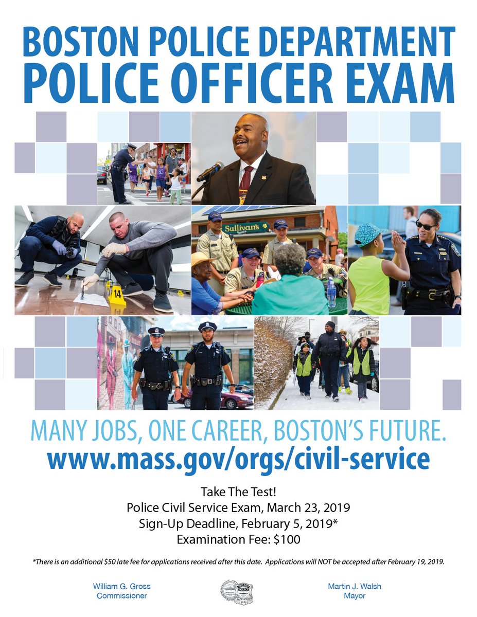 bostonpolice's tweet photo. Take the Test! #BostonPoliceDepartment Civil Service Exam https://t.co/IpkcP0mOpB