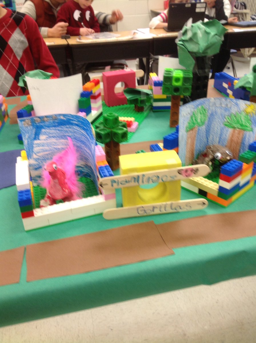 MrsBergRHL's tweet photo. Epic Build #2-Starkville City Zoo!  The students researched animals and created exhibits for a zoo they created. https://t.co/s9DN48Sv3y