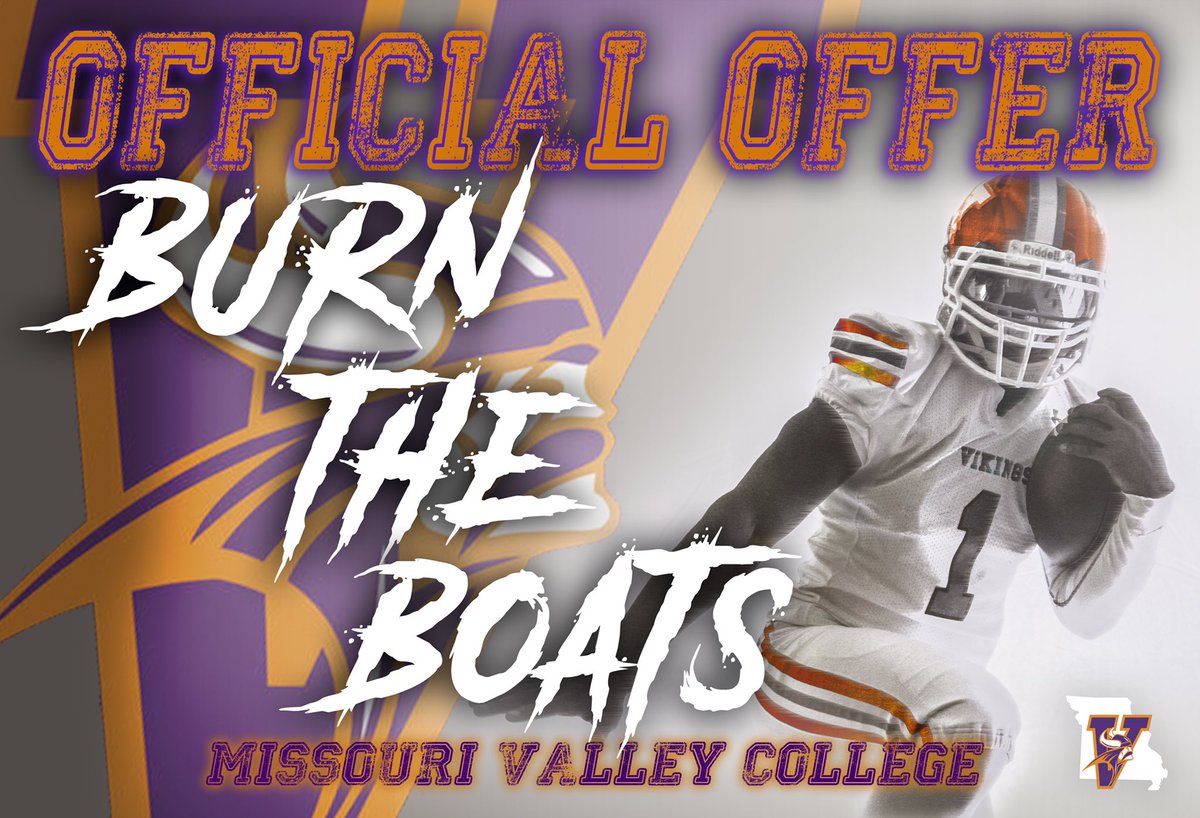 KadeMartin6's tweet photo. Excited to say I’ve received an offer from Missouri Valley College! #BurnTheBoats https://t.co/jpxcUDvG2c