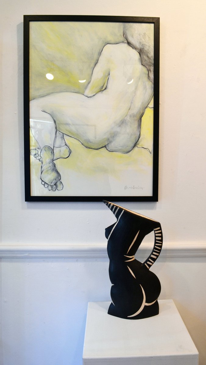 kate_pettitt's tweet photo. Loving the juxtaposition of #judejelfs ceramic nudes with my paintings in my exhibitions @pyramidgallery #york. Opening this Saturday 19th 11am–2.30pm. Come and say Hello! #exhibition #landscapes #figurative #indieyork #buyart #katepettitt #pyramidgalleryyork https://t.co/iiL1p3sn6u