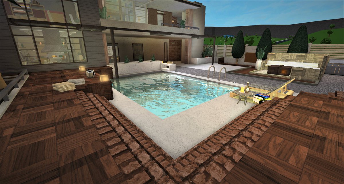 7 On Twitter Additional Photos Modern House 347k - roblox modern house