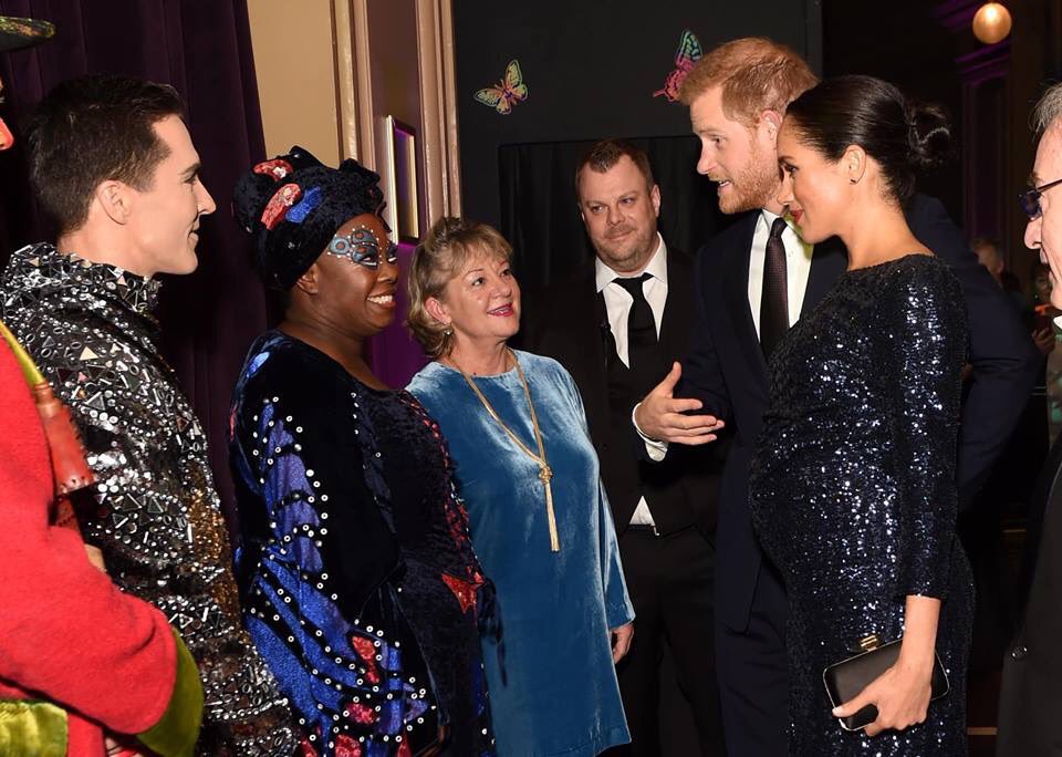 EMGENTSUK's tweet photo. Last night was one to remember! Cirque du Soleilβs #TOTEM premiere @royalalberthall was a breathtaking display of production design, dazzling costumes and surreal stunts that had us gasping in disbelief! We were even joined by some rather special guests...π #SentebaleNights https://t.co/X8O7rci27u