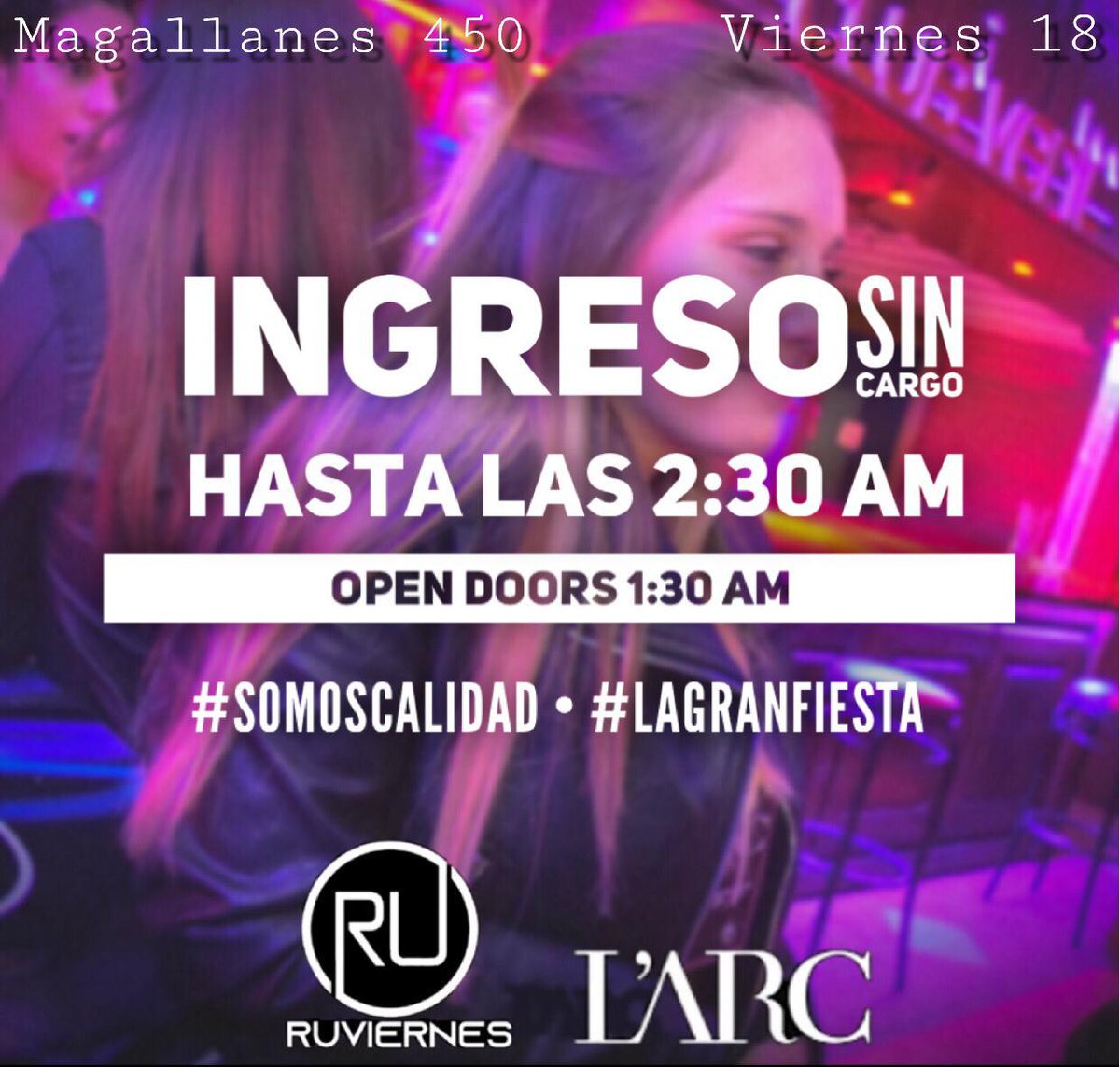 Ruviernesok's tweet photo. Ya estamos a jueves y largamos esta bombaaaaa, la fusion.
#LaGranFiesta • #SomosCalidad 
.
No chamuyes mas... https://t.co/INbUp2vtNJ