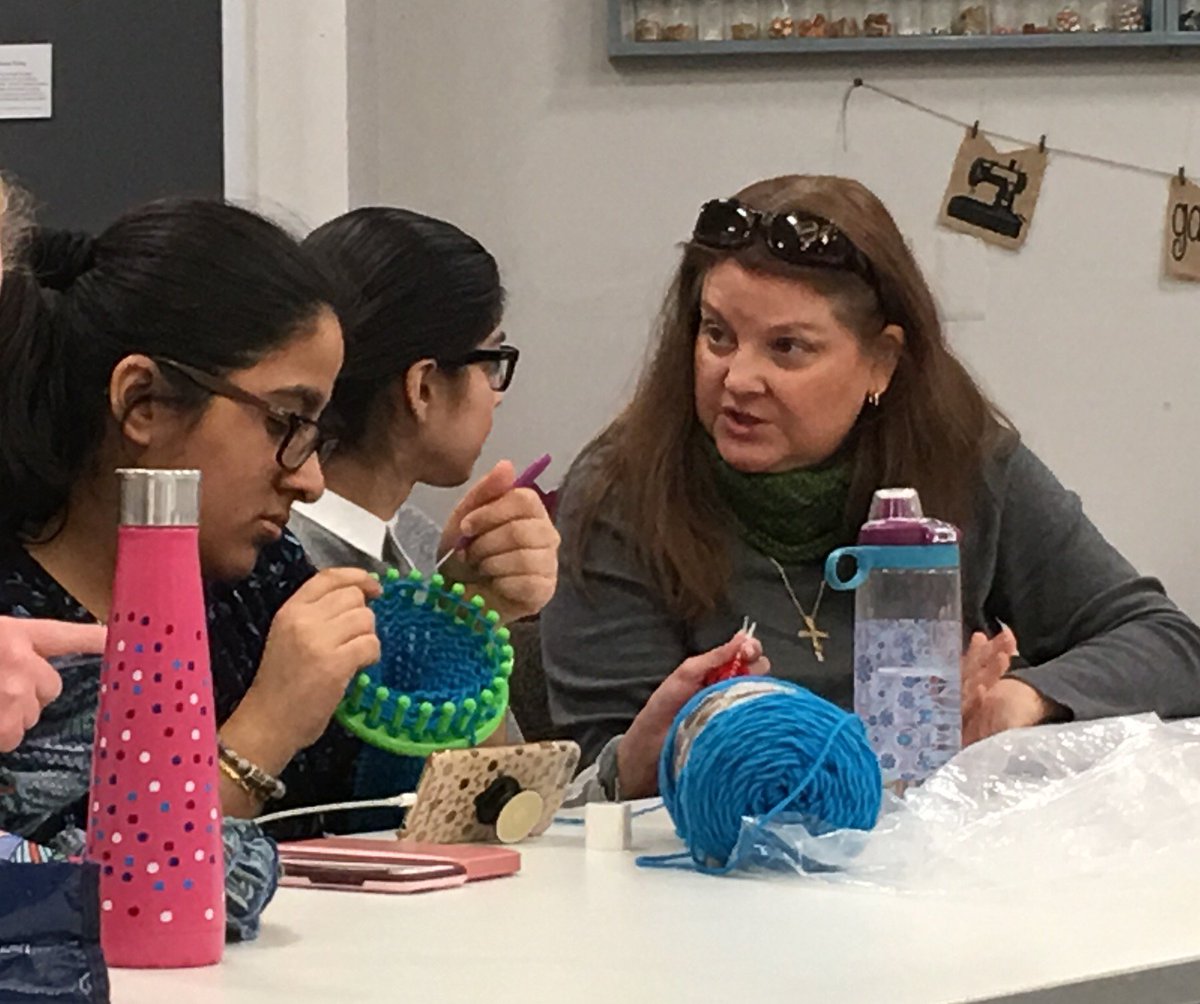 CProgram19's tweet image. Community knitting club and ladies lunch- doesn’t get better than this