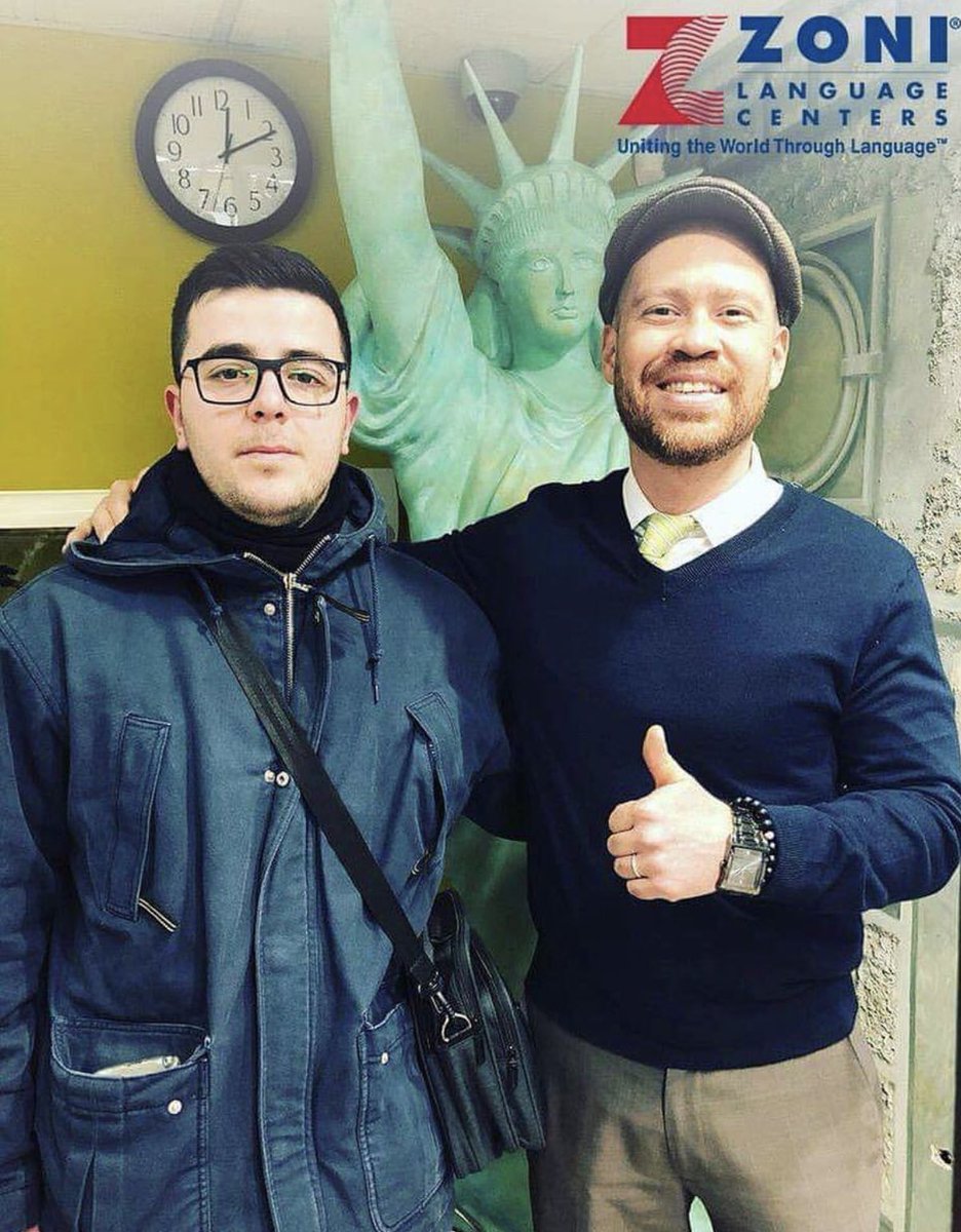 mypathedu's tweet photo. We wish good luck to our student Alper Kaan Turgut @ @zonilanguage . He is ready to start his academic career at Zoni Manhattan Campus. We hope you will enjoy your time and learn #English in one of the best #ESL School in #NYC #F1Student #Studyabroad #StudyinNYC #LearnEnglish https://t.co/b5kcGxCARD